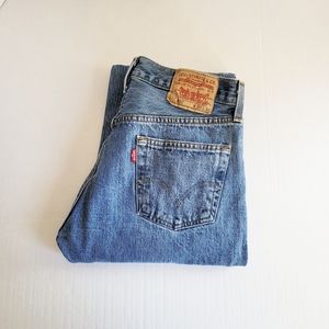Levis 501 Jeans Button Fly Straight Leg 30x30